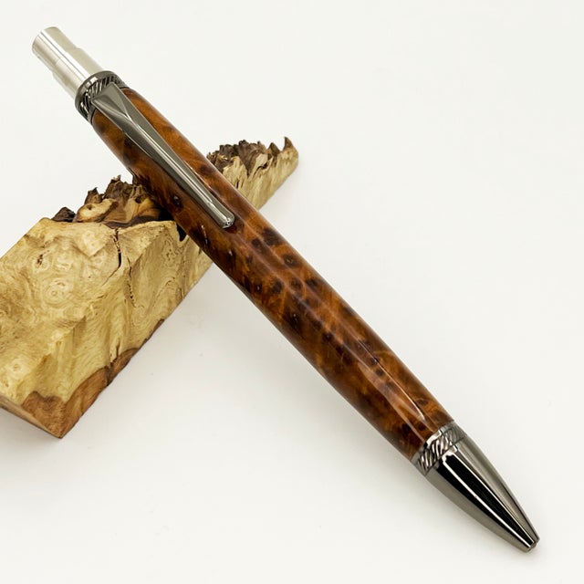 Gunmetal Virage retailer Pen with Thuya Burl